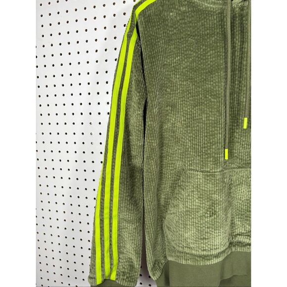 ADIDAS X Ivy Park IVP Hoodie Wild Pine Green Corduroy oversized size 2XS - Picture 4 of 8